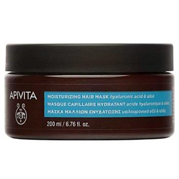 Маска для волосся Apivita Moisturizing, зволожуюча з гіалуроновою кислотою та медом 200мл (Апівіта)