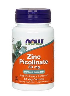 Цинку піколінат 50мг NOW, капс. №60 фл. / НАУ