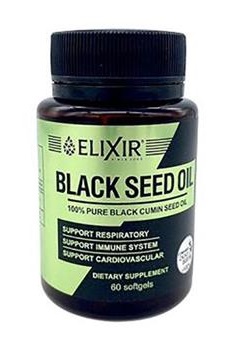 Олія насіння чорного кмину Elixir, капс. №60