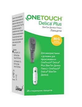Ланцети One Touch Delica Plus / Ван Тач Деліка Плюс, №25