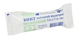 Бинт марлевий н/с. 5м х10см (Лубнифарм)
