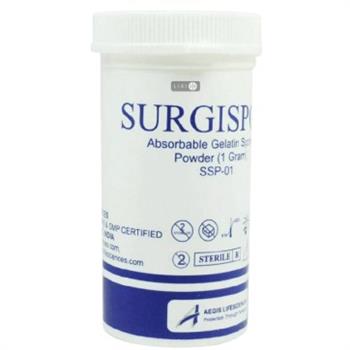 Губка гемостатична хірургічна (желатинова) стер. Surgispon ПОРОШОК, 1г