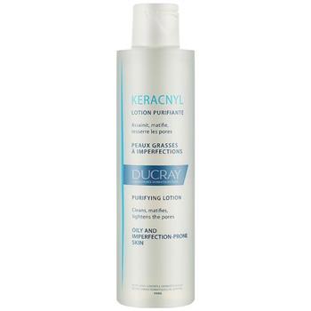 Лосьйон для обличчя Ducray Keracnyl очищувальний для жирної та проблемної шкіри, 200мл