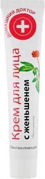 Крем для обличчя з женьшенем, омолоджуючий, 42мл / "Домашний доктор"