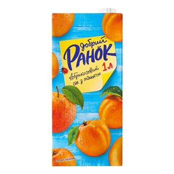 Сік абрикосовий з м'якоттю "Добрий Ранок" 1л