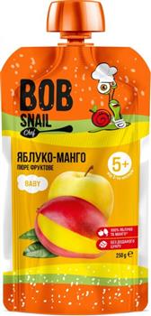 Пюре дитяче (5+) фруктове BOB Snail "Яблуко-манго", 90г