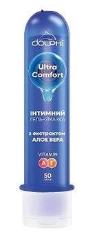 Гель-змазка інтимний Dolphi Ultra Comfort з вітамінами А і Е та екстрактом Алое Вера, 50мл / Долфі