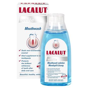 Ополіскувач для порожнини рота Lacalut White, 300мл / Лакалут вайт