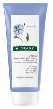 Бальзам-ополіскувач Klorane Біо з волокнами льону для тонкого ослабленого волосся, 200мл / Клоран