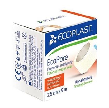 Пластир мед. нетканий "ЕкоПор" Ecoplast 2,5см х5м / Екопласт