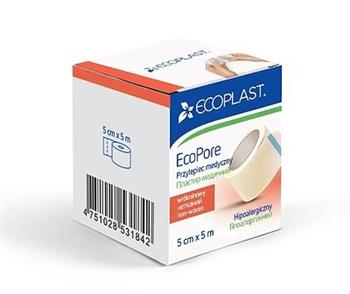 Пластир мед. нетканий "ЕкоПор" Ecoplast 5см х5м
