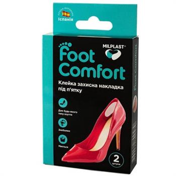 Накладка клейка Milplast Foot Comfort, захисна під п'ятку, 2 штуки в уп. / Мілпласт