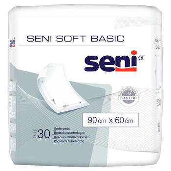 Пелюшки Seni Soft Basic Dry гігієнічні одноразові 90x60см, 30шт/Сені