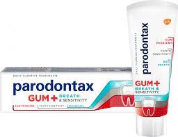Зубна паста parodontax "Захист ясен + свіжість подиху та чутливість зубів", з фтором, 75мл / Пародонтакс
