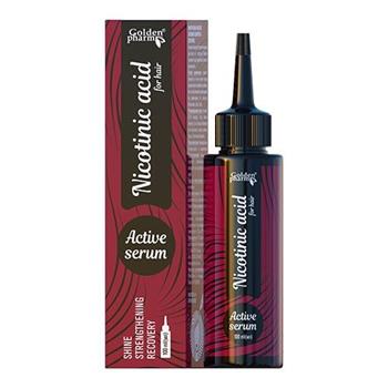 Активна сироватка Нікотинова кислота Golden Pharm проти випадіння волосся, 100мл