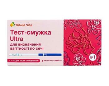 Тест-смужка Ultra для визначення вагітності по сечі, №1 / Tabula Vita