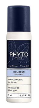 Шампунь сухий Phyto Ніжність з пребіотиком, для всіх типів волосся, 75мл / Фіто