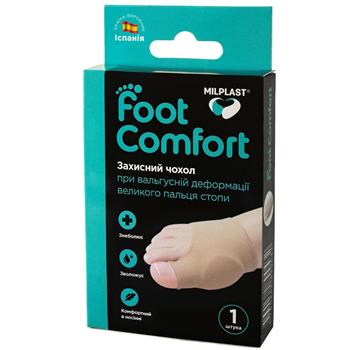 Чохол захисний Milplast Foot Comfort при вальгусній деформації великого пальця стопи, №1
