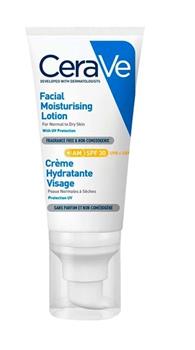 Крем для обличчя CeraVe SPF50 зволожуючий, для нормальної та сухої шкіри, 52мл / Сераве
