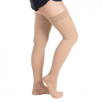 Панчохи антиварикозні компресійні з відкритим миском 1 класс (18-21мм)  р.5 бежеві, Алком / арт.00201