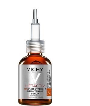 Сироватка антиоксидантна Vichy Liftactiv з вітаміном С 16%, для освітлення тону шкіри та розгладжування ліній зневоднення, 20мл / Віши