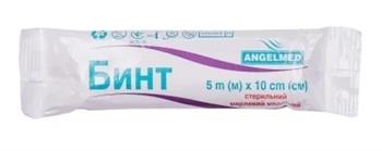 Бинт марлевий мед. Angelmed, стерильний 5м х 10см