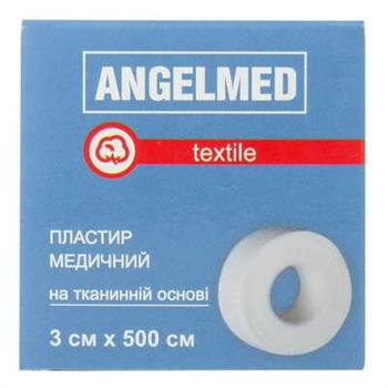 Пластир мед. Angelmed на тканинній основі 3см х 500см