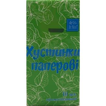 Хустинки паперові Dr.Nice з ароматом Алое №10