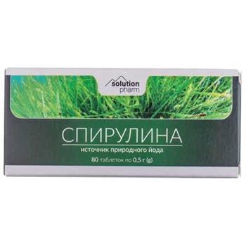Спіруліна Solution Pharm, табл. №80