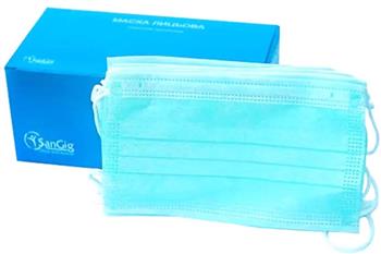 Маска медична SanGig, одноразова нестерильна №50
