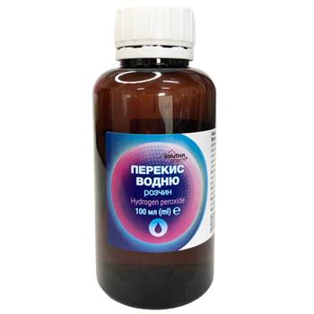 Перекис водню Solution Pharm, р-н гігієнічний, 100мл фл.