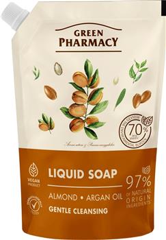 Мило рідке Green Pharmacy Мигдаль та арганова олія, 460мл дой-пак