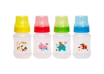 Пляшечка для годування Курносики з широким горлом та силіконовою соскою (6+), 250мл (арт.7006)