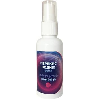 Перекис водню спрей Solution Pharm, гігієнічний, 50мл фл. з розпилювачем