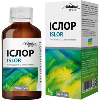 Іслор Solution Pharm сироп ісландського моху по 200мл фл.