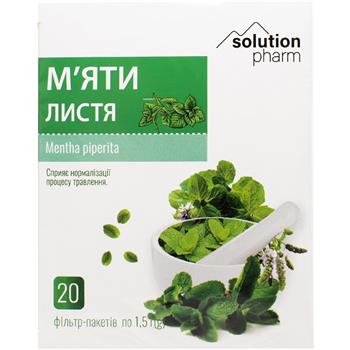 М'яти листя Solution Pharm по 1,5 г ф-пак. №20