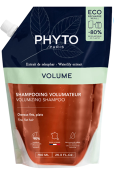 Шампунь Phyto Volume з екстрактом латаття для надання об'єму тонкому волоссю по 750мл дой-пак / Фіто