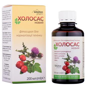 Холосас Новий Solution Pharm фітосироп по 200мл фл.