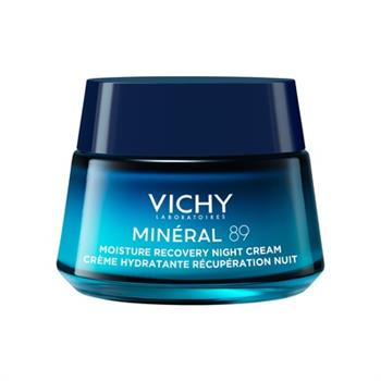 Крем для обличчя Vichy Mineral 89 нічний з чистим мелатоніном, відновлювальний, зволожувальний для всіх типів шкіри, 50мл