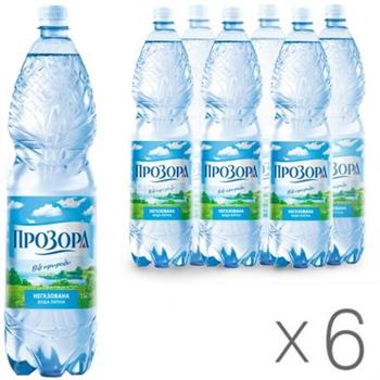 Вода питна Прозора негазована 1,5л