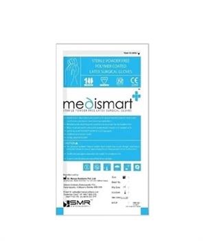 Рукавички Medismart хірургічні латексні без пудри, р. 8,5 стер. 1 пара