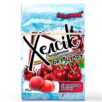 Льодяники Dr.Smak Хелсік з вітаміном С без цукру зі смаком вишні №20
