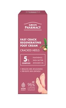 Крем для ніг Green Pharmacy проти тріщин регенеруючий швидкодіючий, 75мл