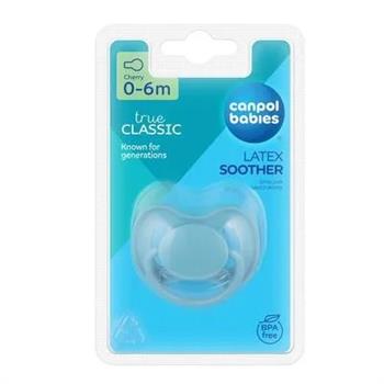 Пустушка латексна Canpol Babies кругла (0-6м) (23/223)