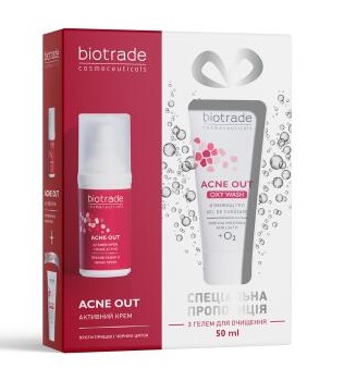 Набір Biotrade Acne Out (Гель для очищення 50мл + Крем активний 30мл)