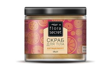 Скраб для тіла Flora secret Антицелюліт, 430г банка