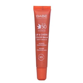 Бальзам-тінт для губ та щік Nude Babe Laboratorios SPF50 із гіалуроновою кислотою та пептидами, 20мл