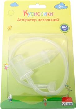 Аспіратор назальний дитячий (0+) Курносики арт.7076 із пластиковим носиком
